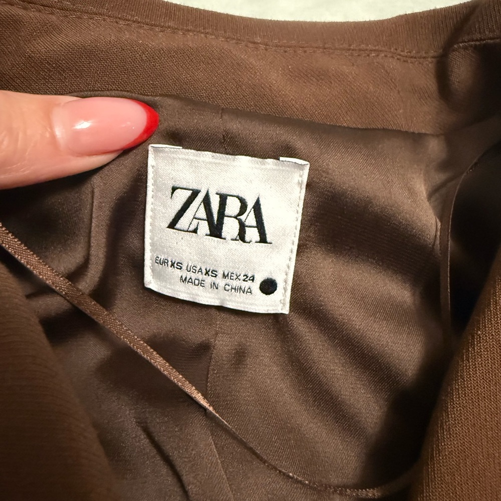 Zara Chocolate Brown Jacket - Picture 3 of 4